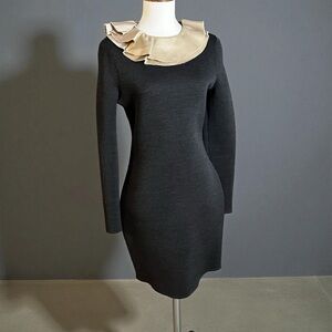 Lanvin Silk Collar Dress River 2011 Collection Size 38 EU